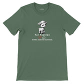 Funny Vegan Fur Fashion Tshirt (Dark Colors), Premium 100% Cotton - Vegan America