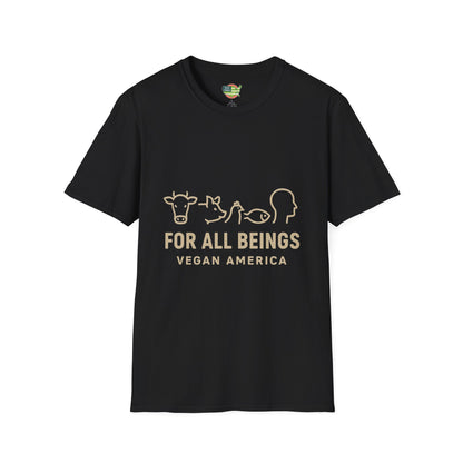 Unisex Vegan America T-Shirt, Eco - Friendly Apparel, Plant - Based Lifestyle Shirt, Perfect Gift for Vegans, Animal Rights Awareness Wear - Vegan America