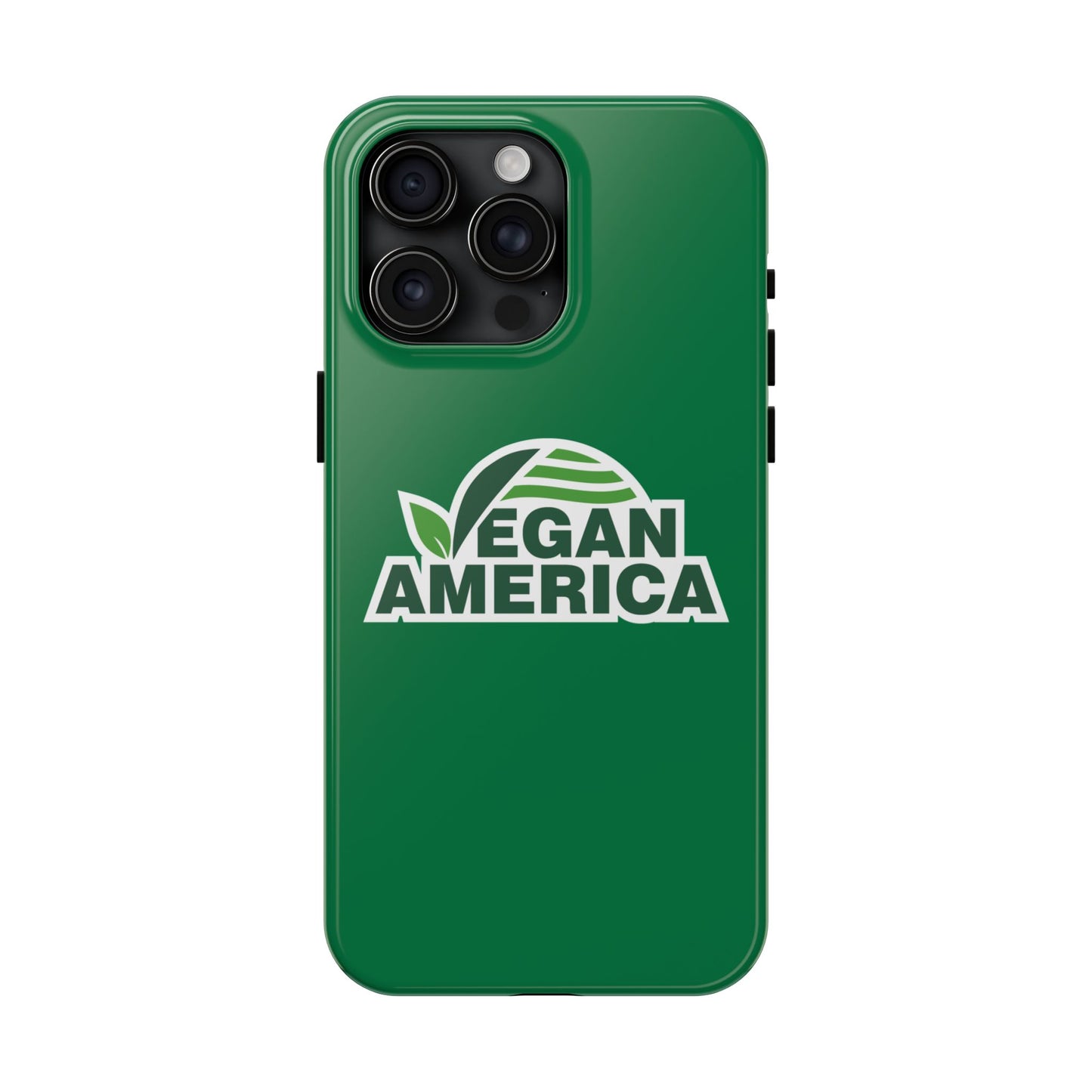 Vegan America Tough Phone Case — Green Protective Vegan Pride Cover - Vegan America