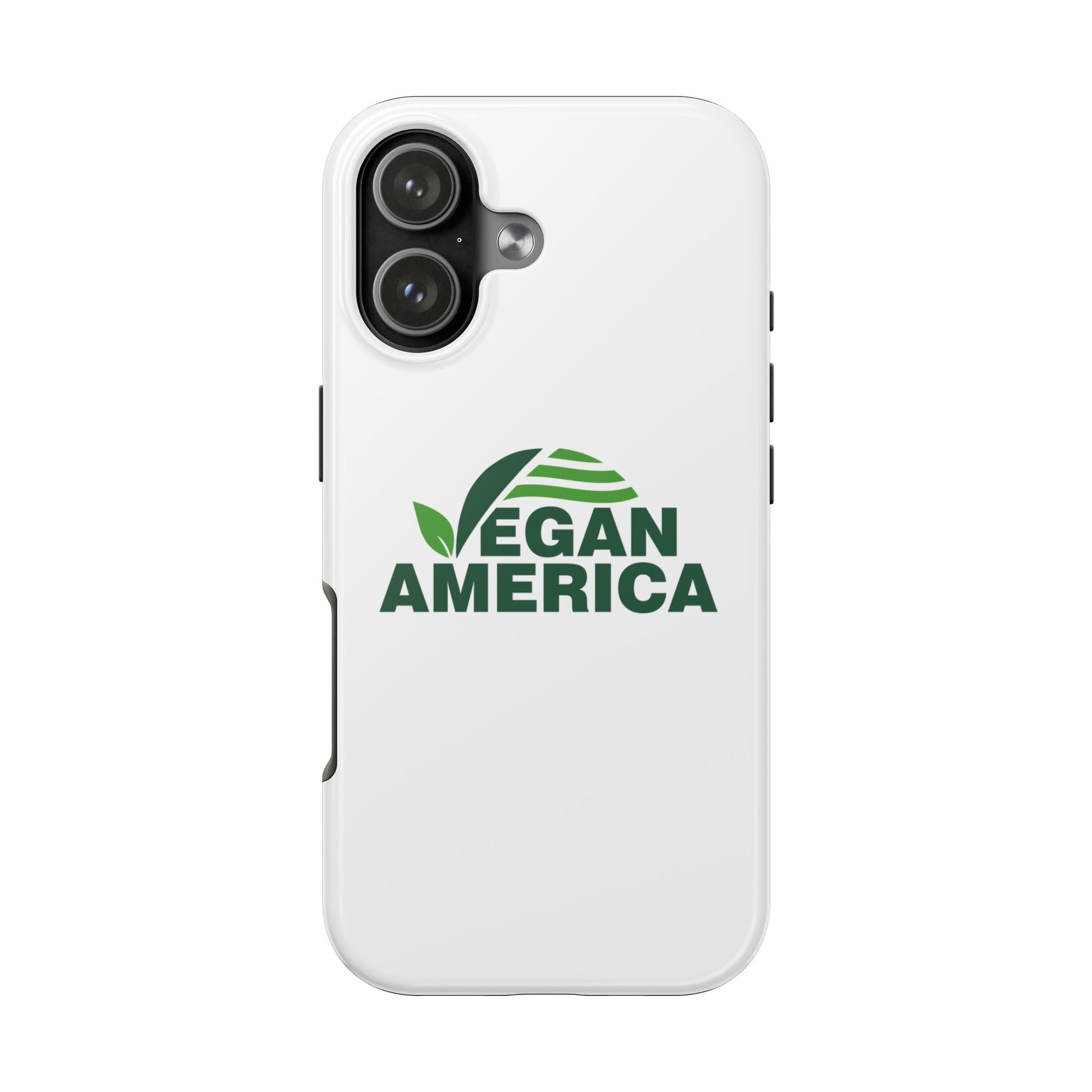 Vegan America Tough Phone Case — Eco - Friendly Plant Logo Protective Cover - Vegan America