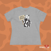 Ghost Cow - Don't Eat The Animals - Women's Style B&C 6400 - Vegan America