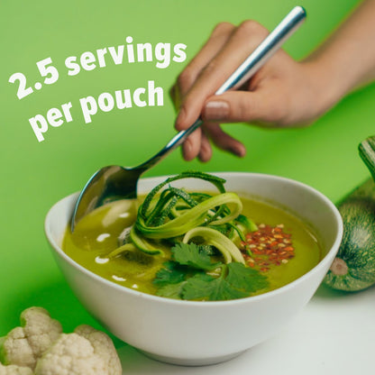 Zucchini - Cilantro & Cauliflower Soup