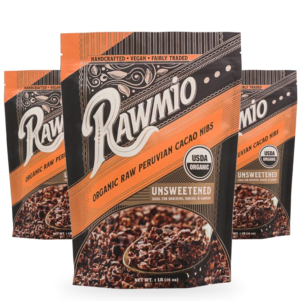 Raw Organic Cacao Nibs - 16 oz - Vegan America