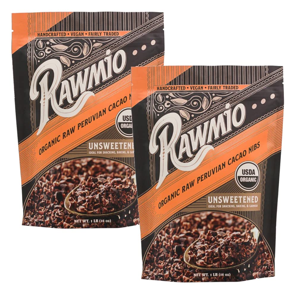 Raw Organic Cacao Nibs - 16 oz - Vegan America