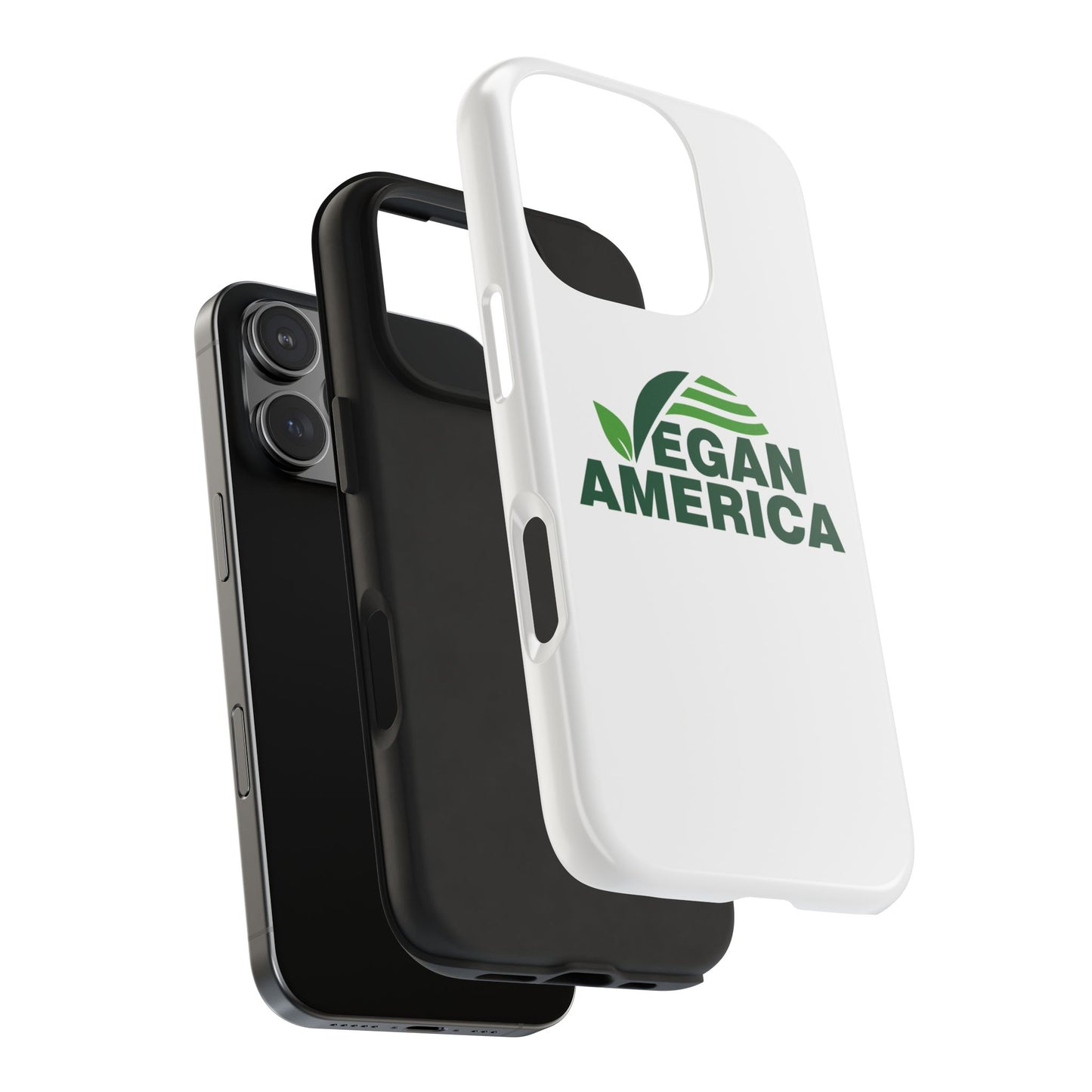 Vegan America Tough Phone Case — Eco - Friendly Plant Logo Protective Cover - Vegan America