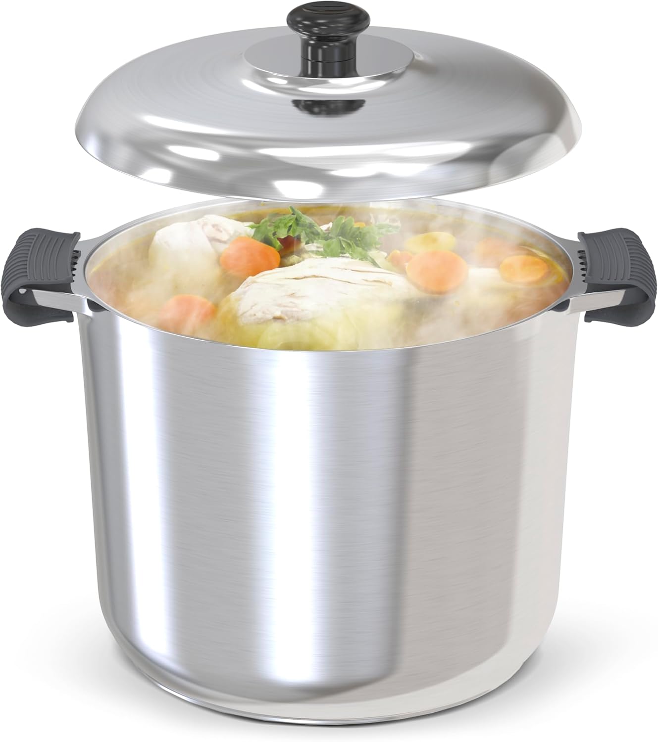 Stock Pot with Lid 18 Quarts - Vegan America