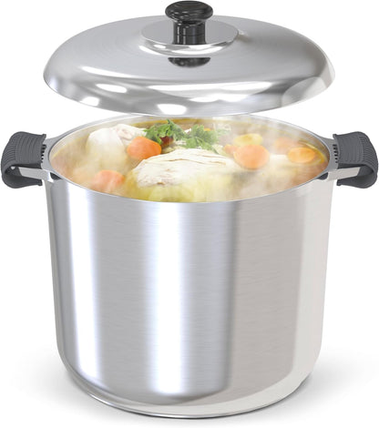 Stock Pot with Lid 18 Quarts - Vegan America