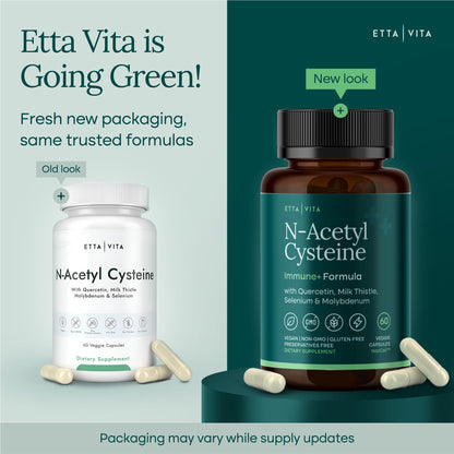 NAC Supplement N - Acetyl Cysteine 600mg with Quercetin, Milk Thistle, Molybdenum & Selenium - Vegan America