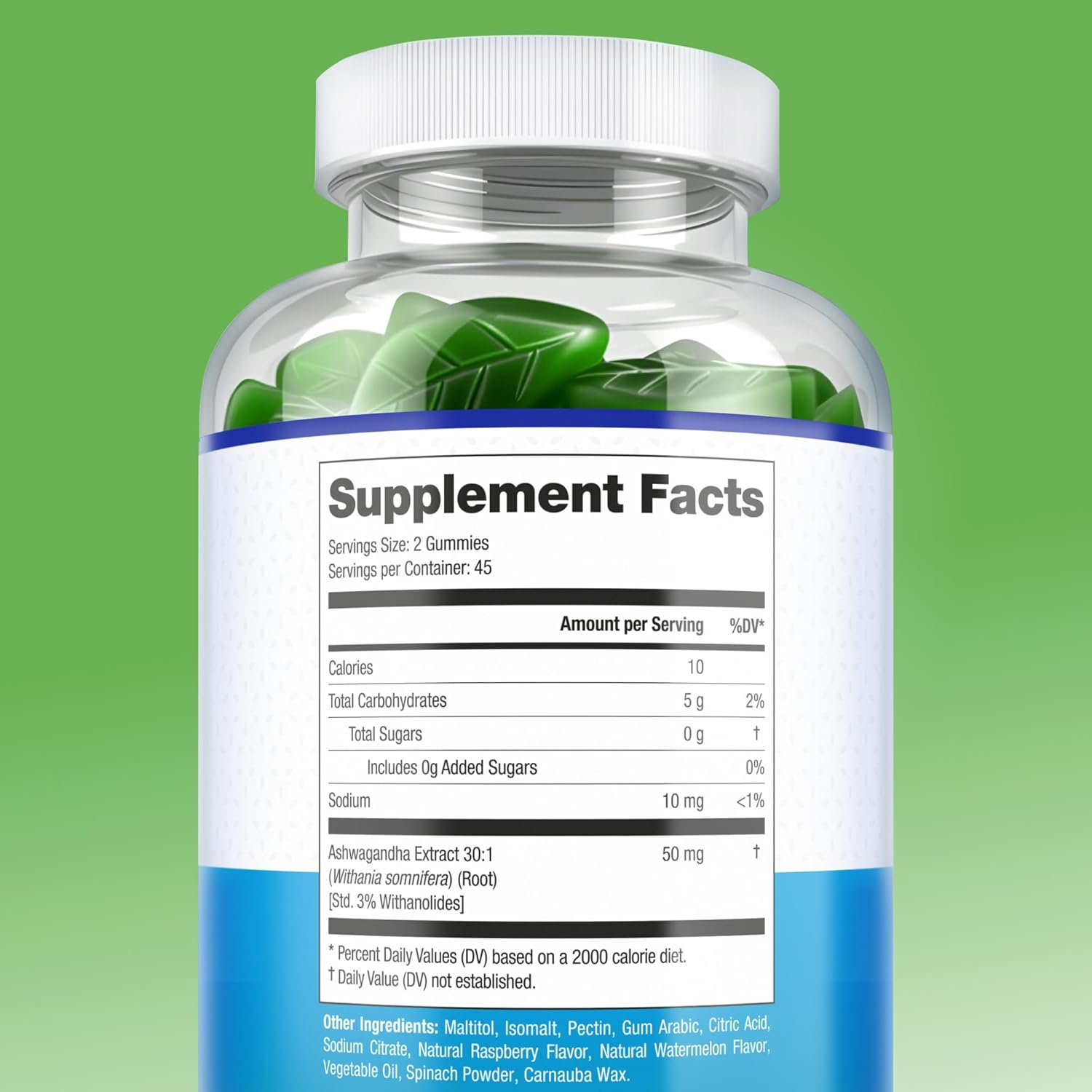 Ashwagandha Gummies for Anxiety & Stress Relief - Vegan Mood Support for Men & Women 90ct - Vegan America