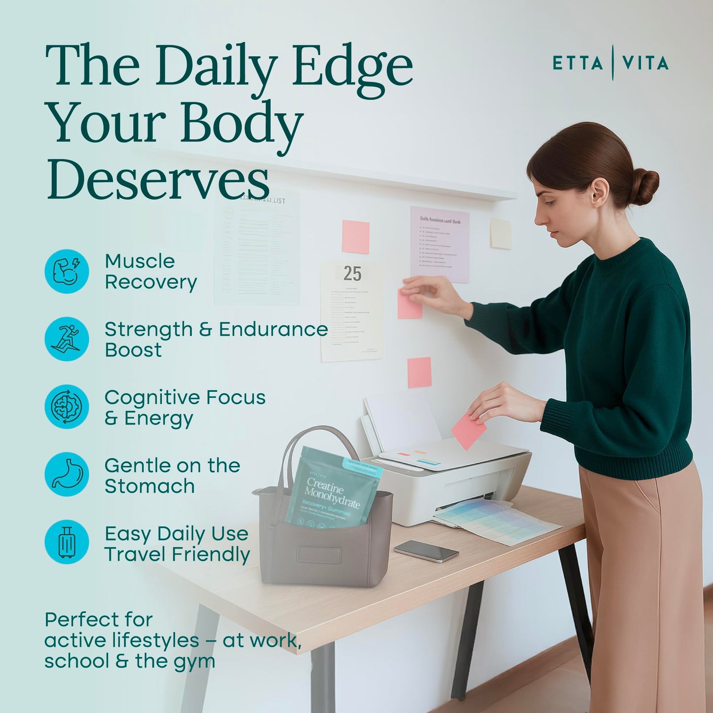 Sugar - Free Creatine Monohydrate Gummies (5g Per Packet) - Vegan America