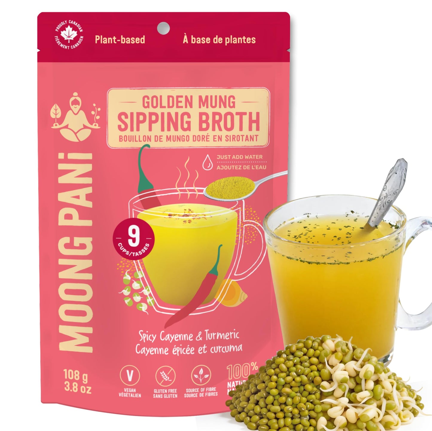 Cayenne Pepper & Turmeric Golden Mung Broth | 9 Cups - Vegan America
