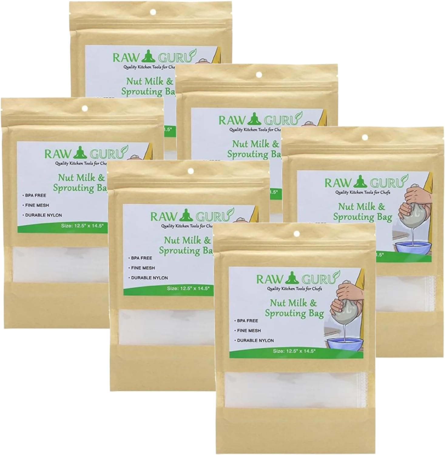 Nut Milk Bag (Nylon with String) - Vegan America