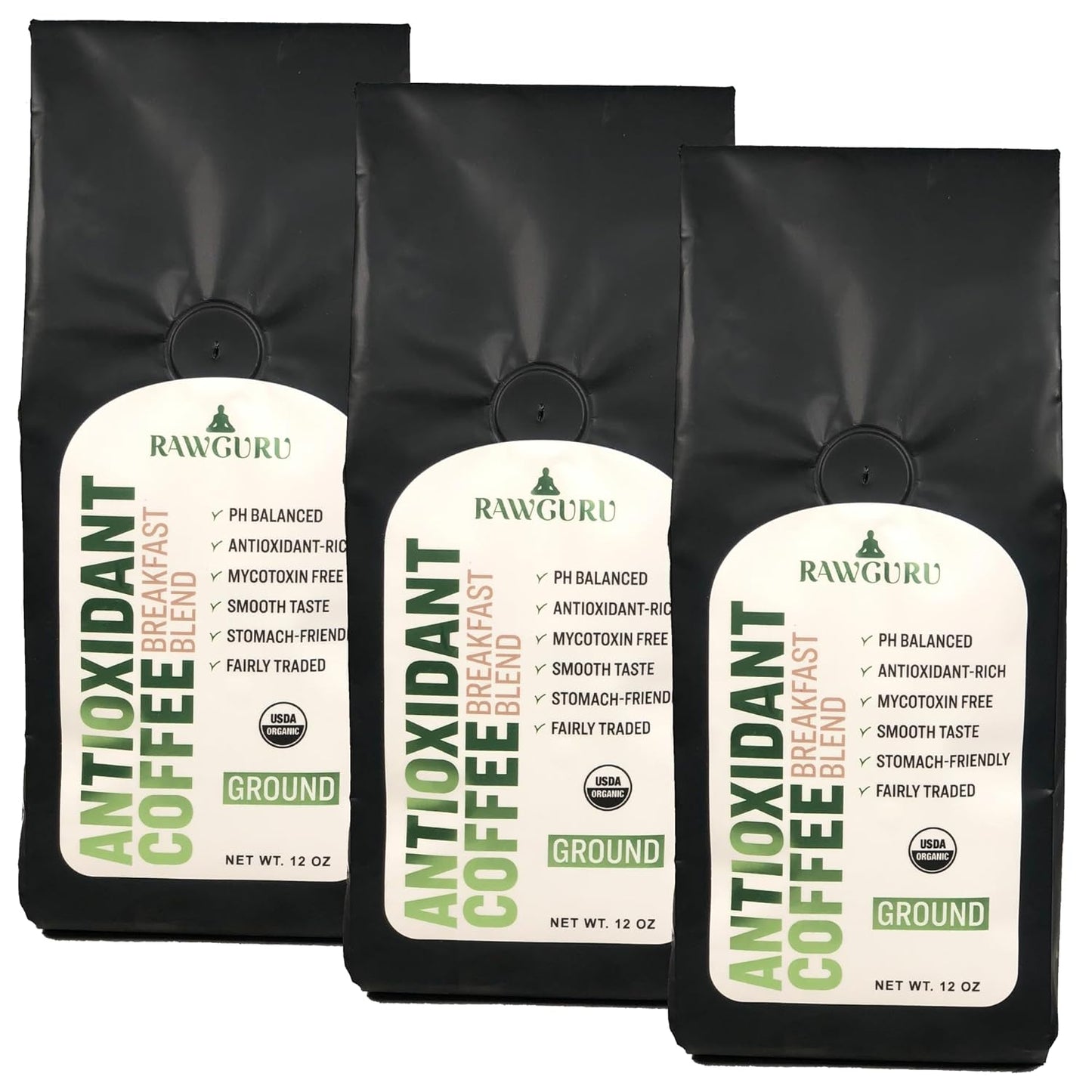 Organic Antioxidant Coffee Breakfast Blend | 12oz - Vegan America