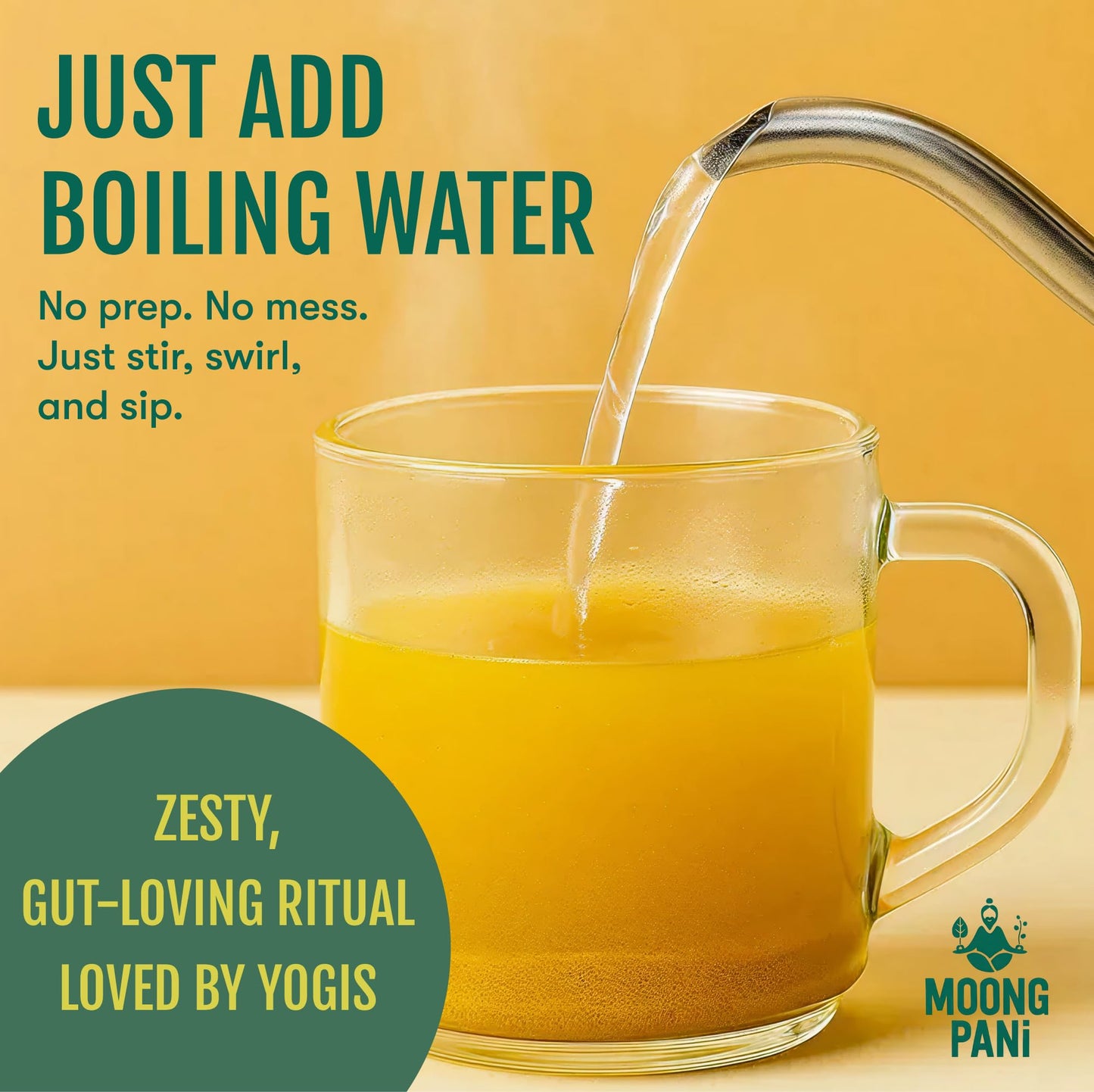 Zesty Ginger, Lemon & Turmeric Mung Sipping Broth | 9 cups