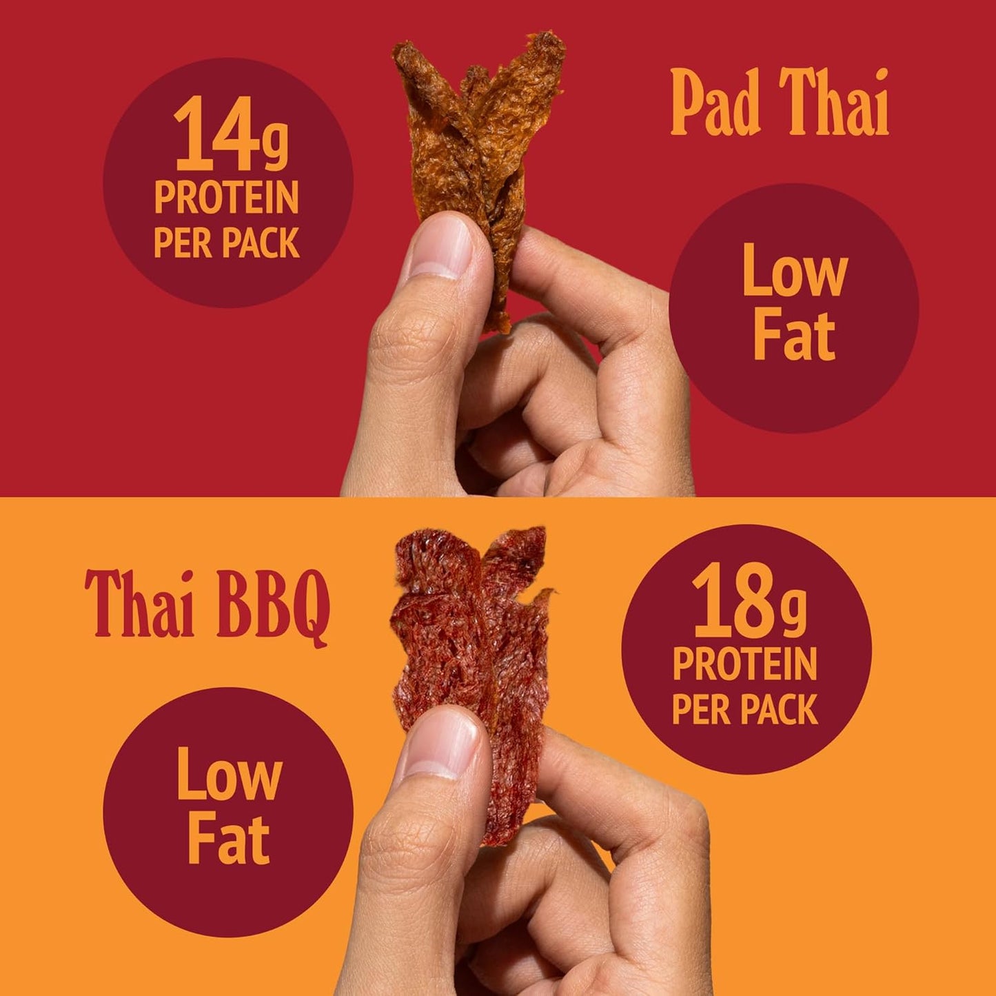 Bangkok Bites Vegan Jerky, Variety Pack - Vegan America