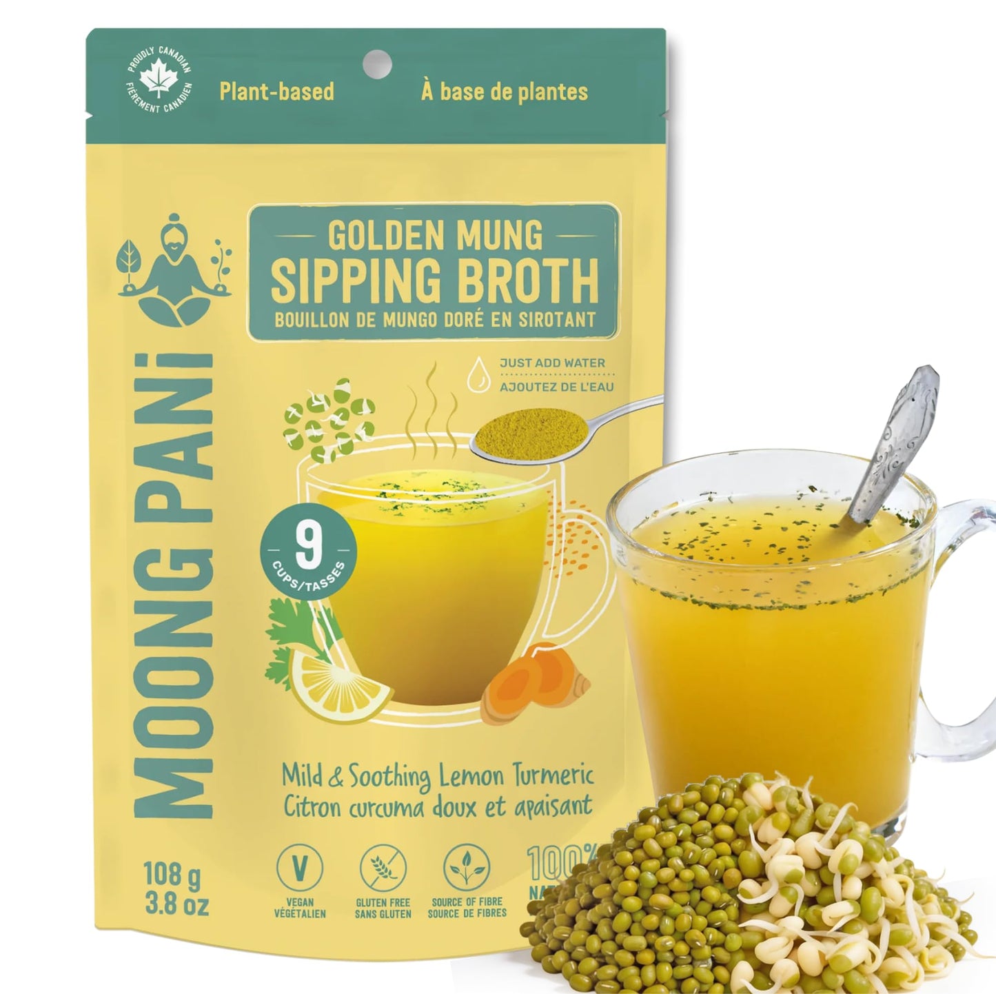 Mild Lemon & Turmeric Golden Mung Broth | 9 Cups