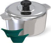 3 Quarts Round Dutch Oven with Lid - Vegan America