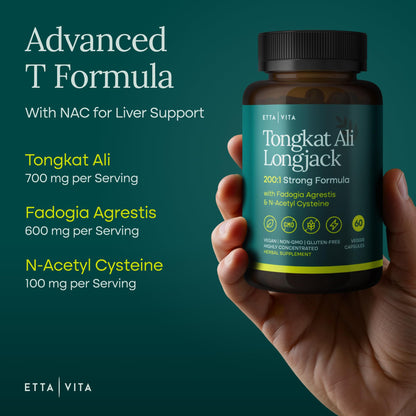 Potent Longjack - Tongkat Ali & Fadogia Agrestis Supplement for Men & Women - Vegan America