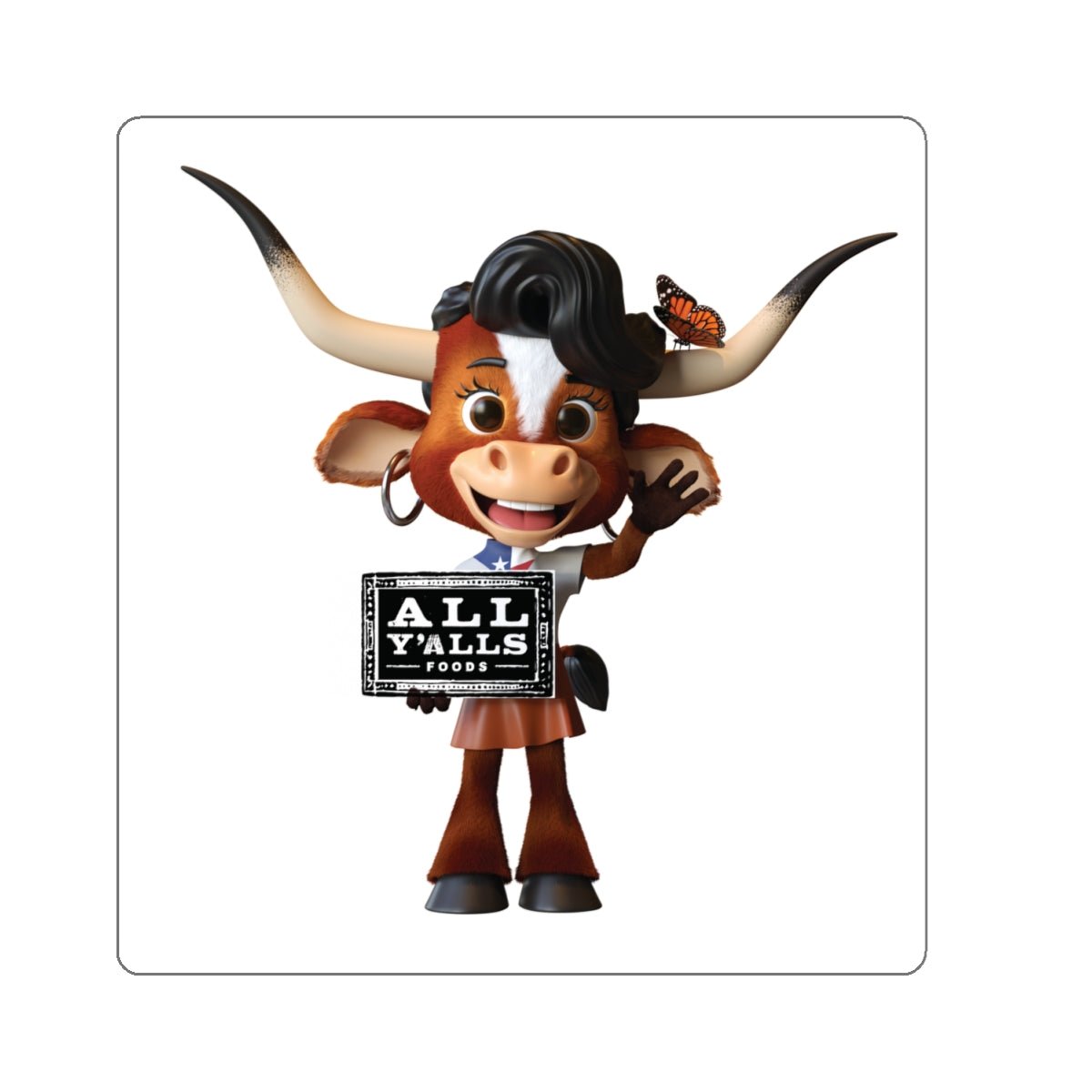 Kiss - Cut Stickers - Vegan America