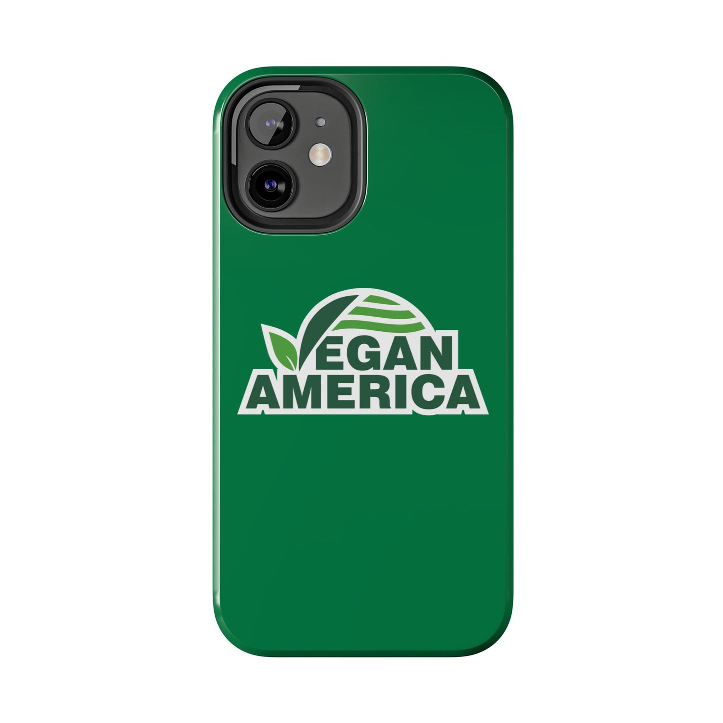 Vegan America Tough Phone Case — Green Protective Vegan Pride Cover - Vegan America