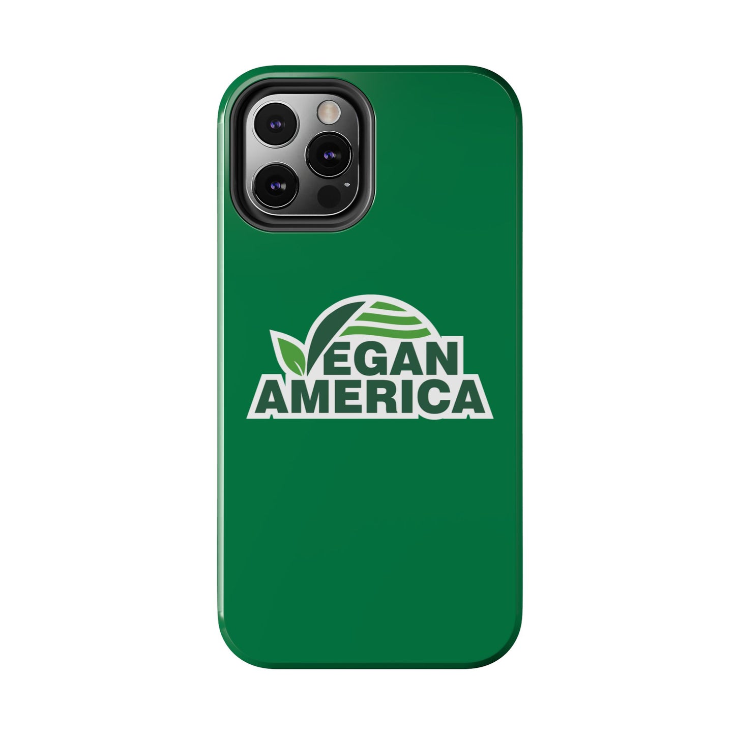 Vegan America Tough Phone Case — Green Protective Vegan Pride Cover - Vegan America