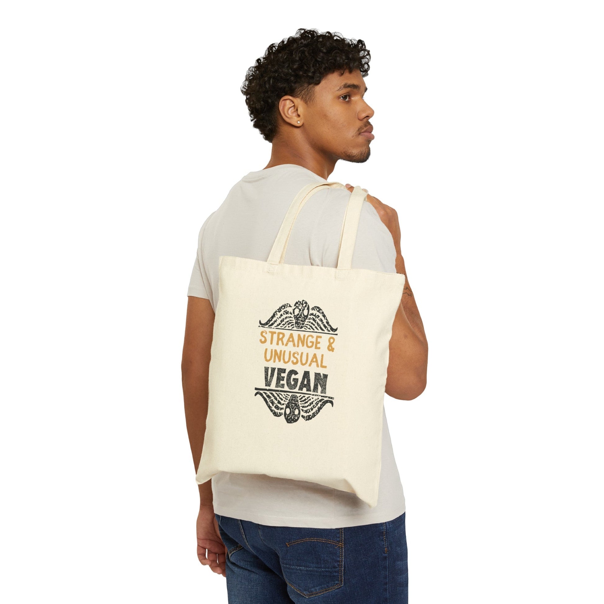 Strange & Unusual - Cotton Canvas Tote Bag - Vegan America