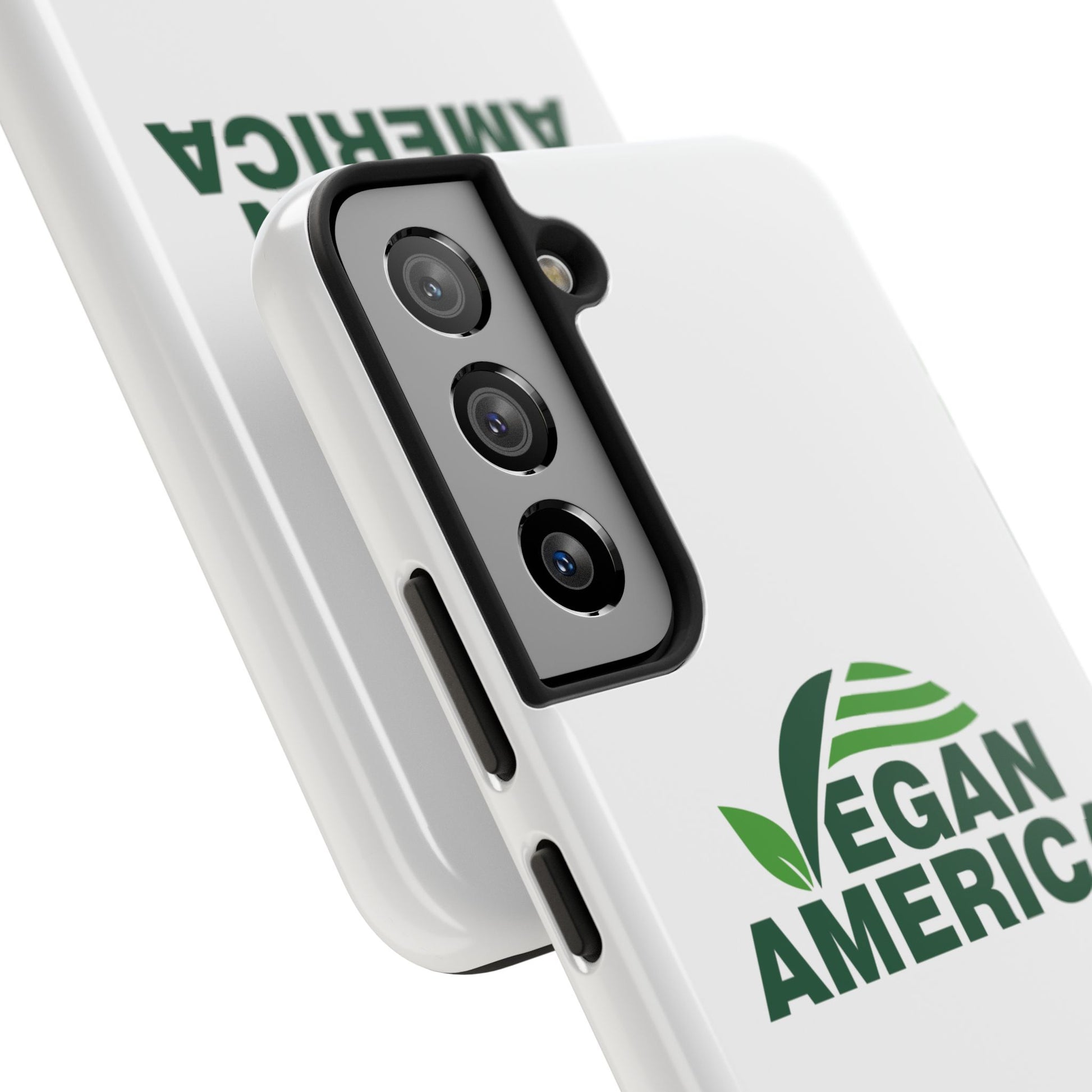 Vegan America Tough Phone Case — Eco - Friendly Plant Logo Protective Cover - Vegan America
