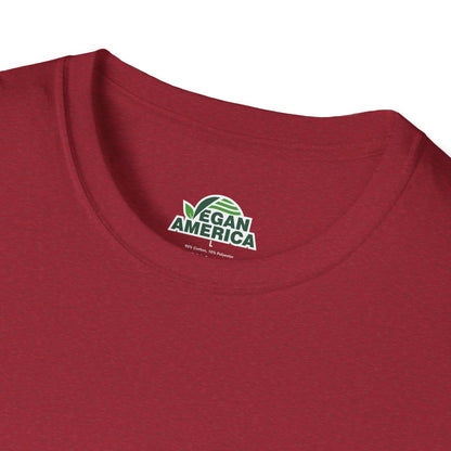 Unisex Vegan America T-Shirt, Eco - Friendly Apparel, Plant - Based Lifestyle Shirt, Perfect Gift for Vegans, Animal Rights Awareness Wear - Vegan America