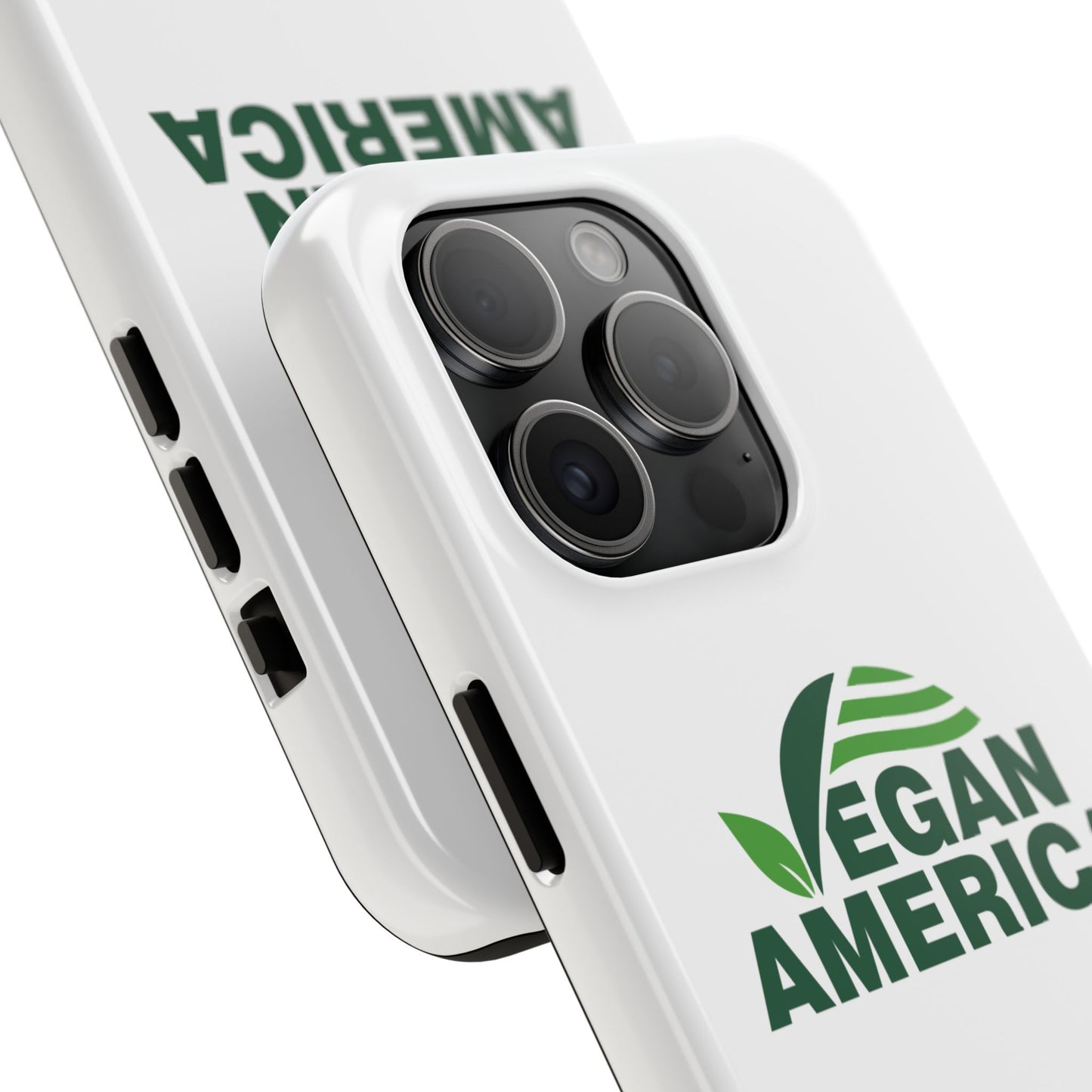 Vegan America Tough Phone Case — Eco - Friendly Plant Logo Protective Cover - Vegan America