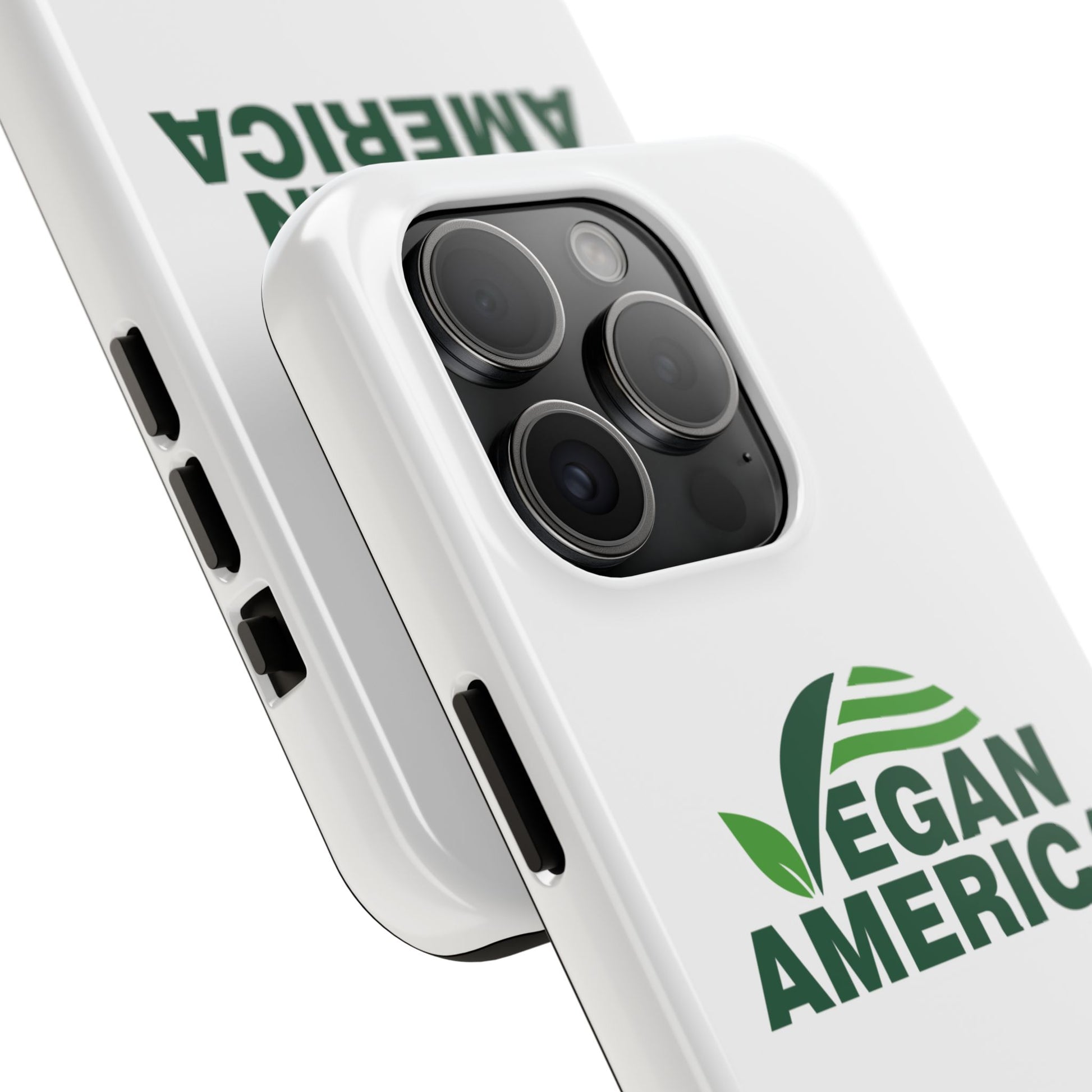 Vegan America Tough Phone Case — Eco - Friendly Plant Logo Protective Cover - Vegan America
