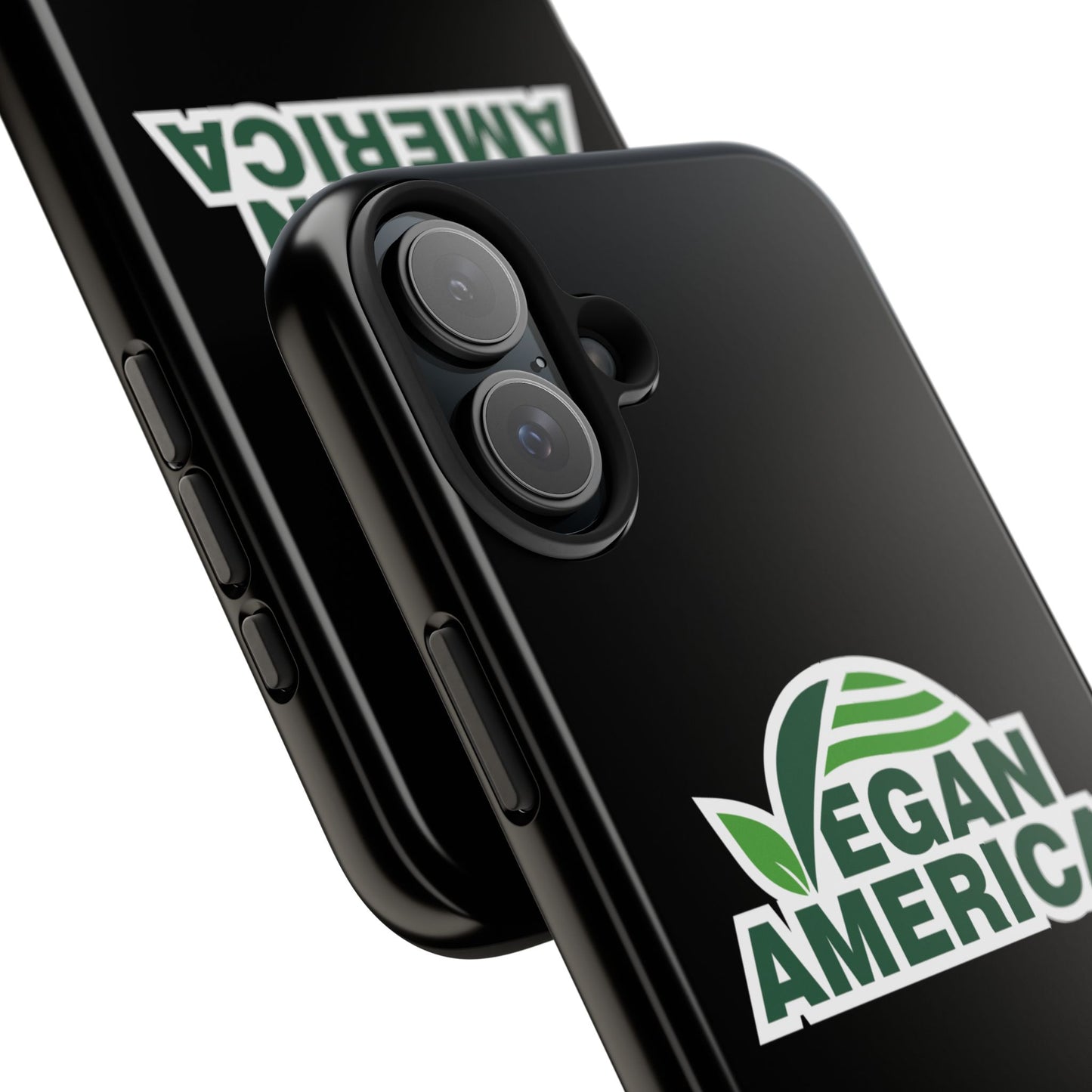 Vegan America Tough Phone Case — Green Leaf Vegan Pride Protective Cover - Vegan America