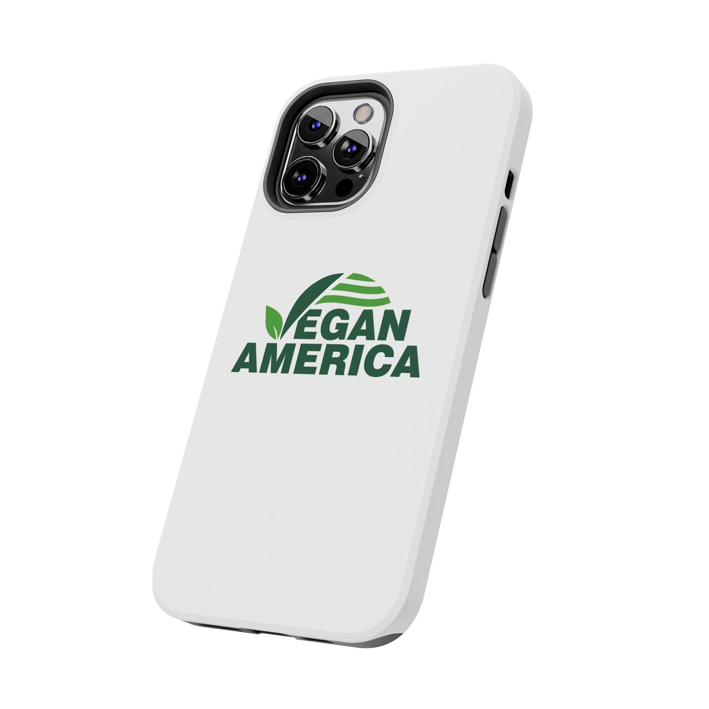 Vegan America Tough Phone Case — Eco - Friendly Plant Logo Protective Cover - Vegan America
