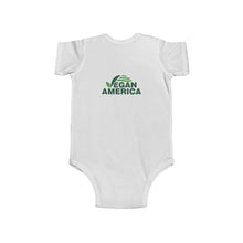 Vegan America Infant Bodysuit – Cute Green Plant Logo Baby Onesie - Vegan America