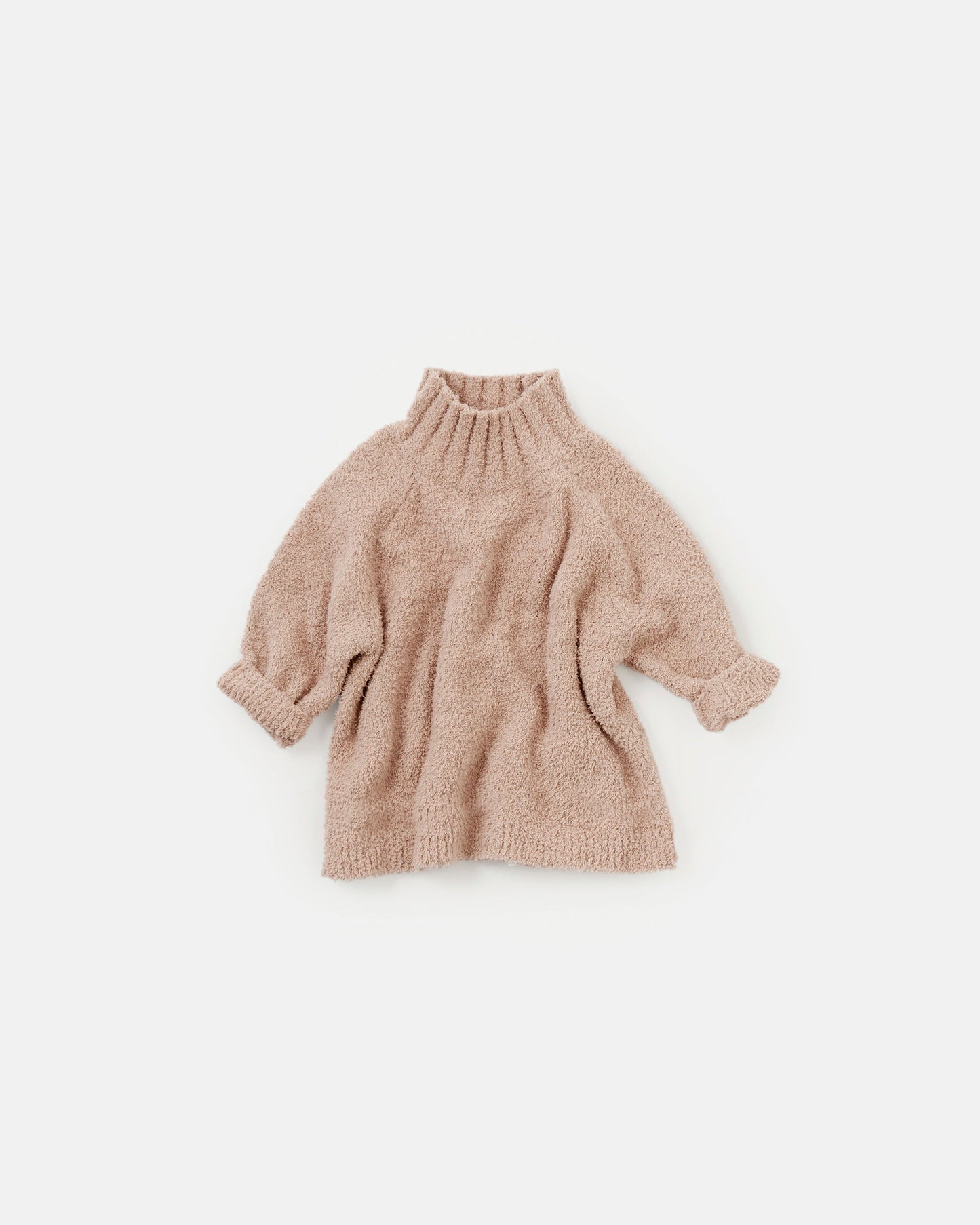 Boxy Mock Neck Sweater - Fuzzy