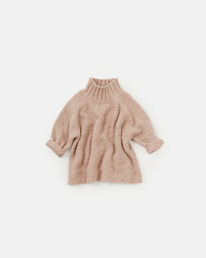Boxy Mock Neck Sweater - Fuzzy
