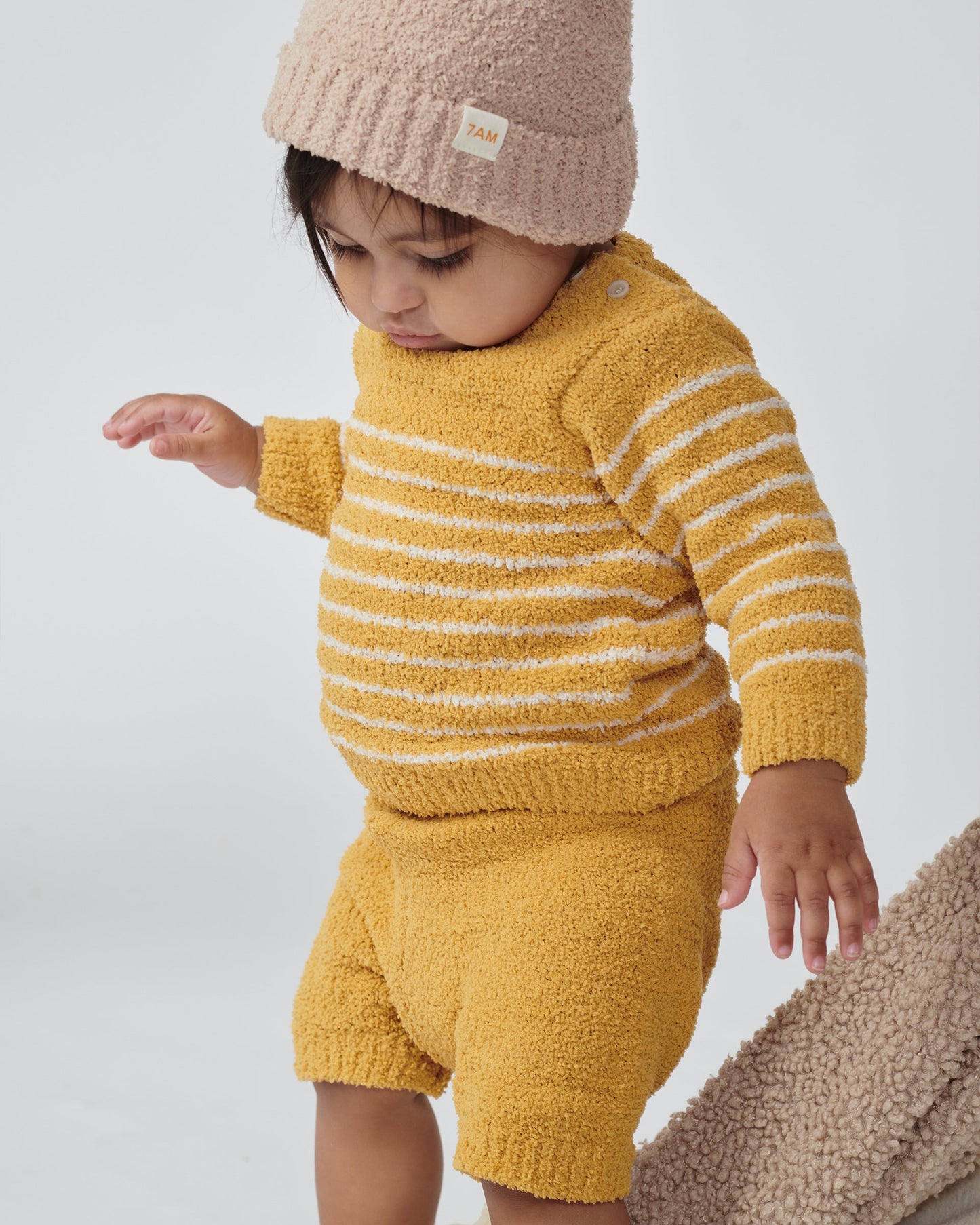 Long Sleeve Top Striped - Fuzzy