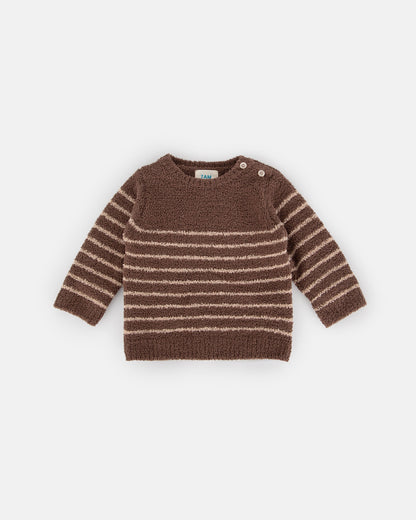 Long Sleeve Top Striped - Fuzzy