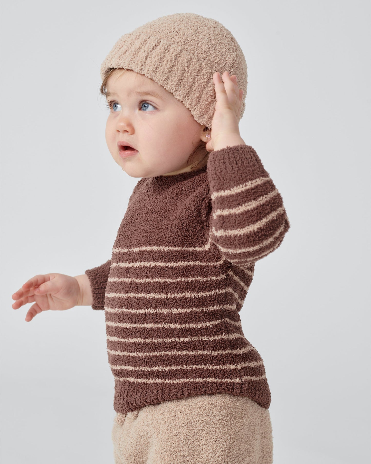 Long Sleeve Top Striped - Fuzzy
