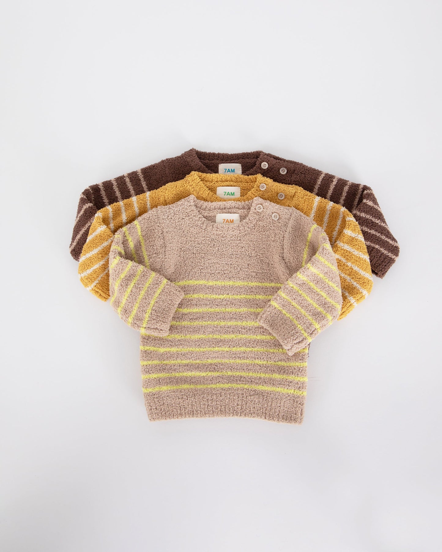 Long Sleeve Top Striped - Fuzzy