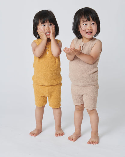 Sleeveless Henley - Fuzzy