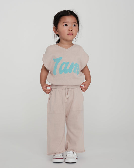 7AM Logo Boxy V-Neck Vest