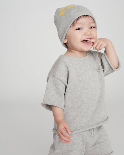 Boxy Cotton Tee Pocket