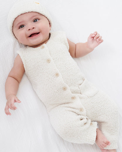 Sleeveless Jumpsuit - Fuzzy