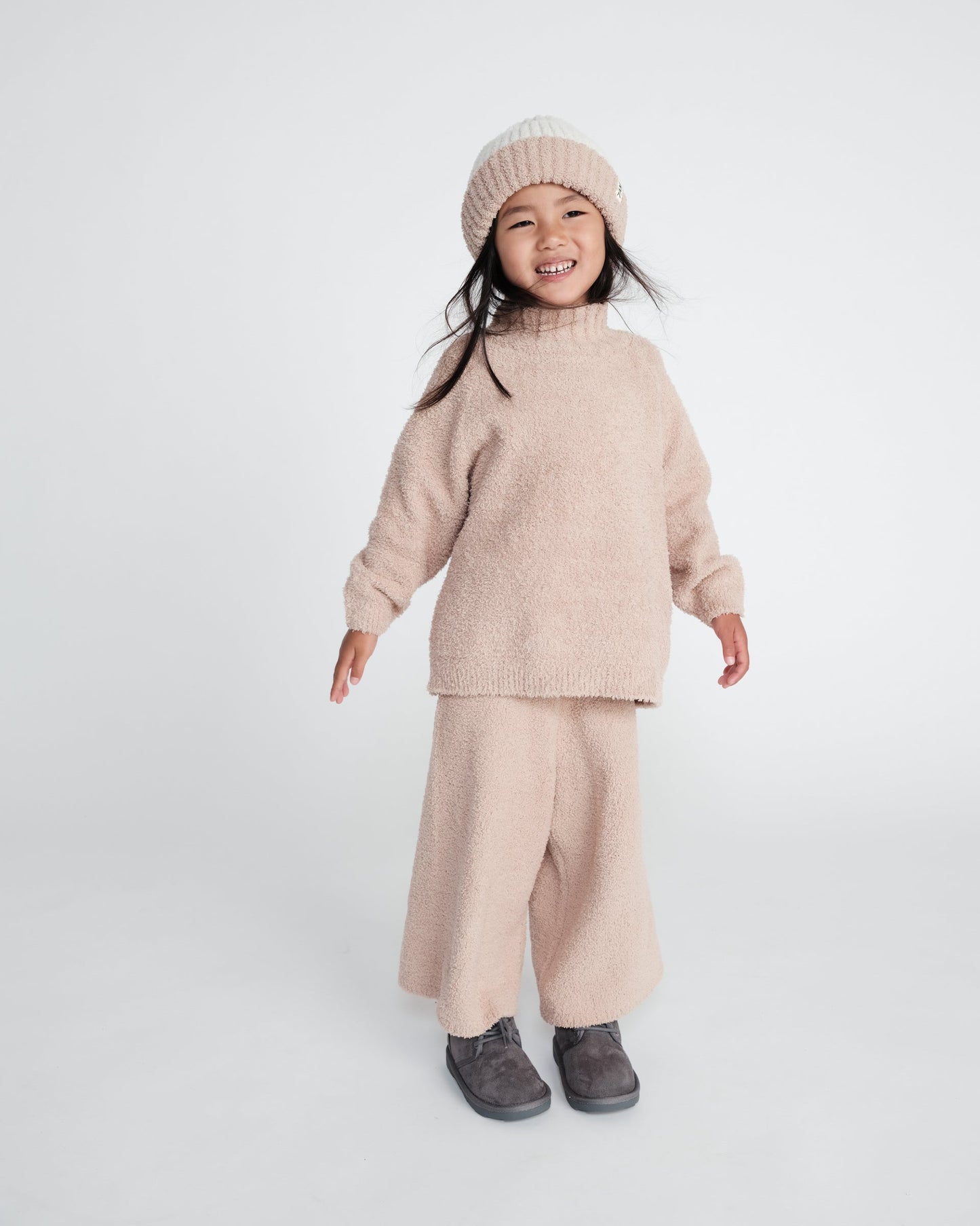 Boxy Mock Neck Sweater - Fuzzy