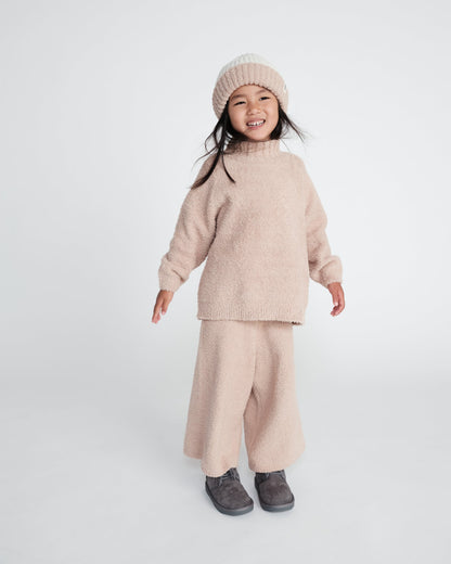 Boxy Mock Neck Sweater - Fuzzy