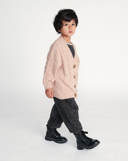 Cable Cardigan - Fuzzy