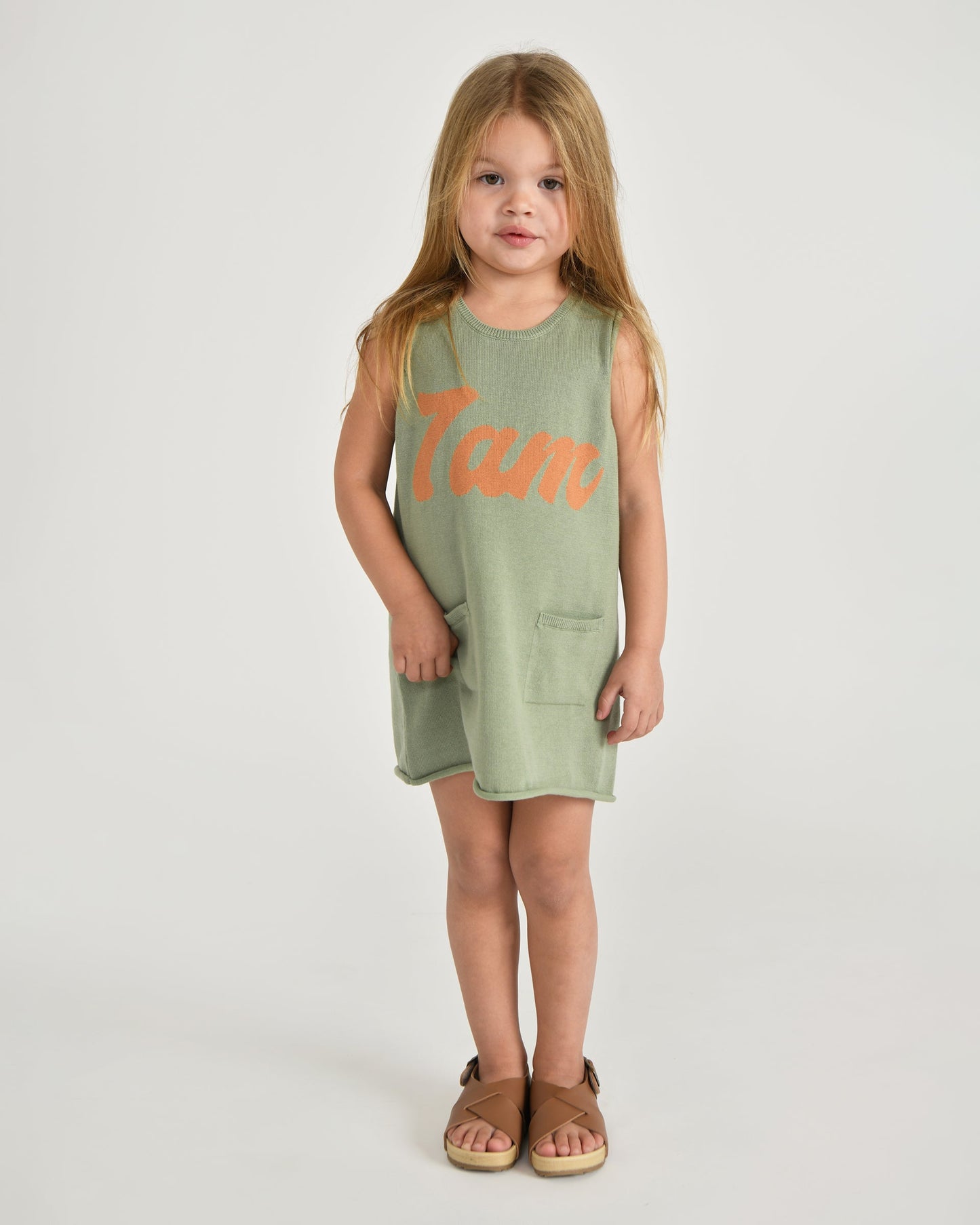 7AM Logo Boxy Cotton Dress
