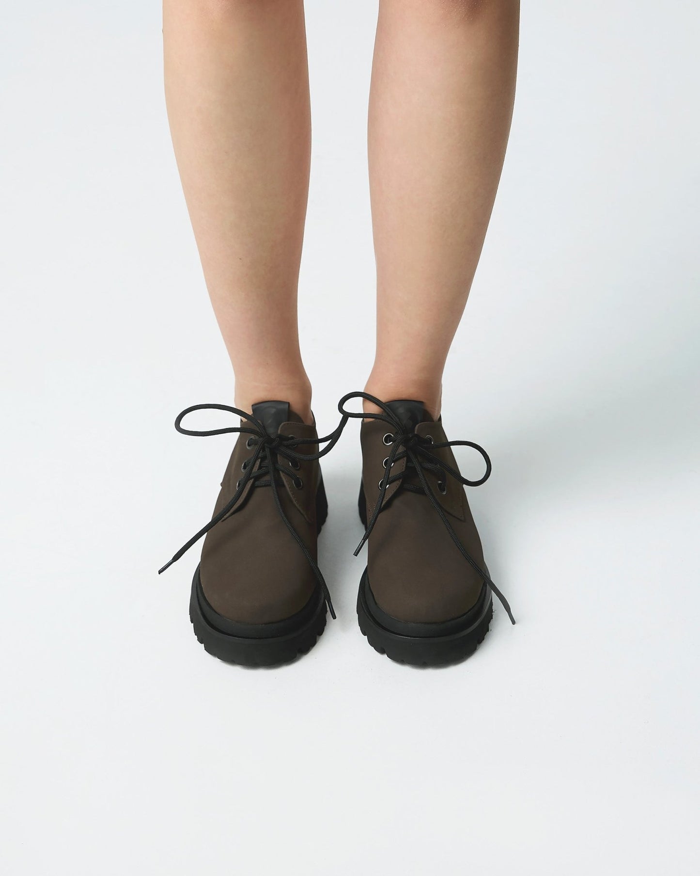Chunky Derbs No 2 Chocolate suede brown - Vegan America