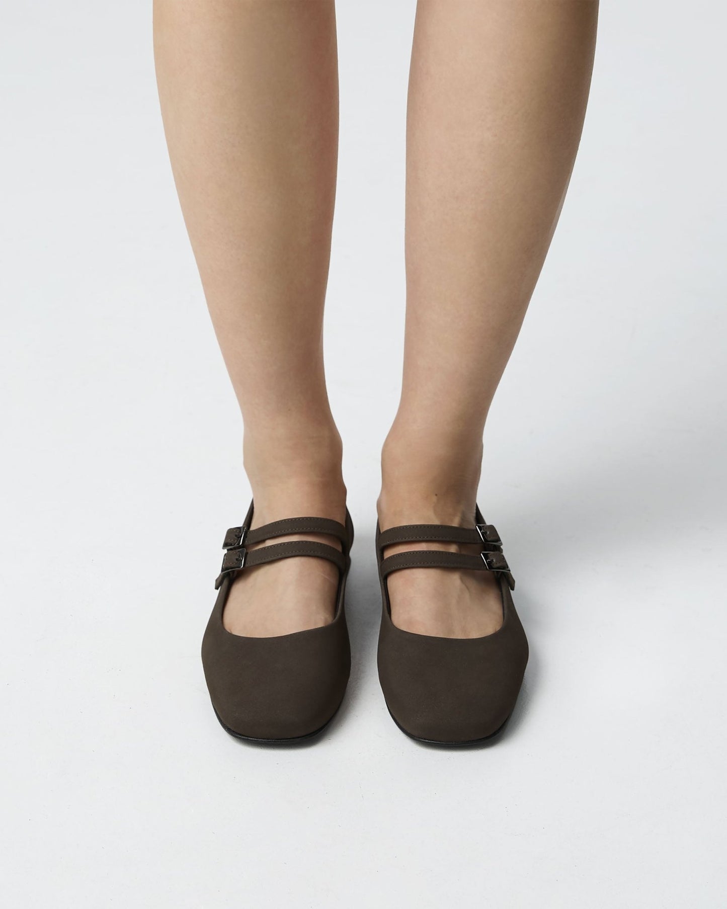 Chocolate Mary Jane Pumps brown ballerinas - Vegan America