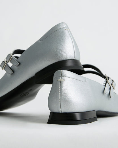 Sugar Mary Jane Pumps metallic ballerinas - Vegan America